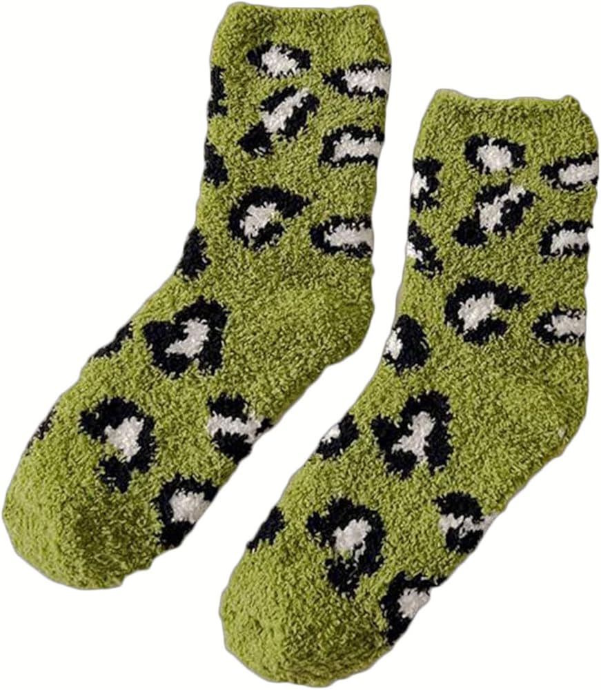 Thermal Socks for Women Fun Socks Sleeping Warm Socks Christmas Gift for Girls Plush Sleep Cabin Home Fuzzy Socks