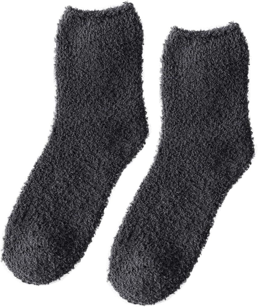 Fuzzy Socks for Women Winter Warm Cozy Slipper Socks Casual Fluffy Socks Super Soft Home Sleeping Socks