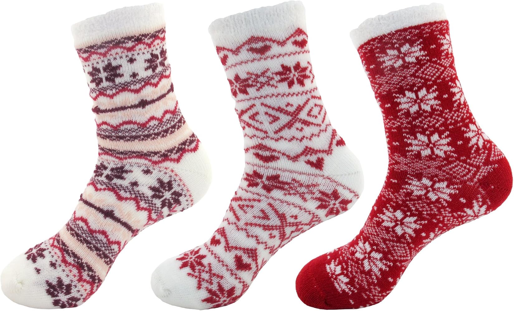 BambooMN Women's Extra Thick Plush Super Soft Warm Fuzzy Cozy Home Indoor Outdoor Cabin Socks
