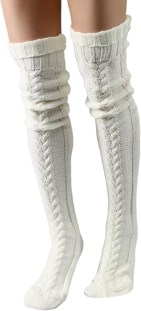 Women Fuzzy Slipper Socks Winter Thick Fuzzy Warm Cozy Soft Sherpa Lined Socks Home Sleeping Cute Animal Socks