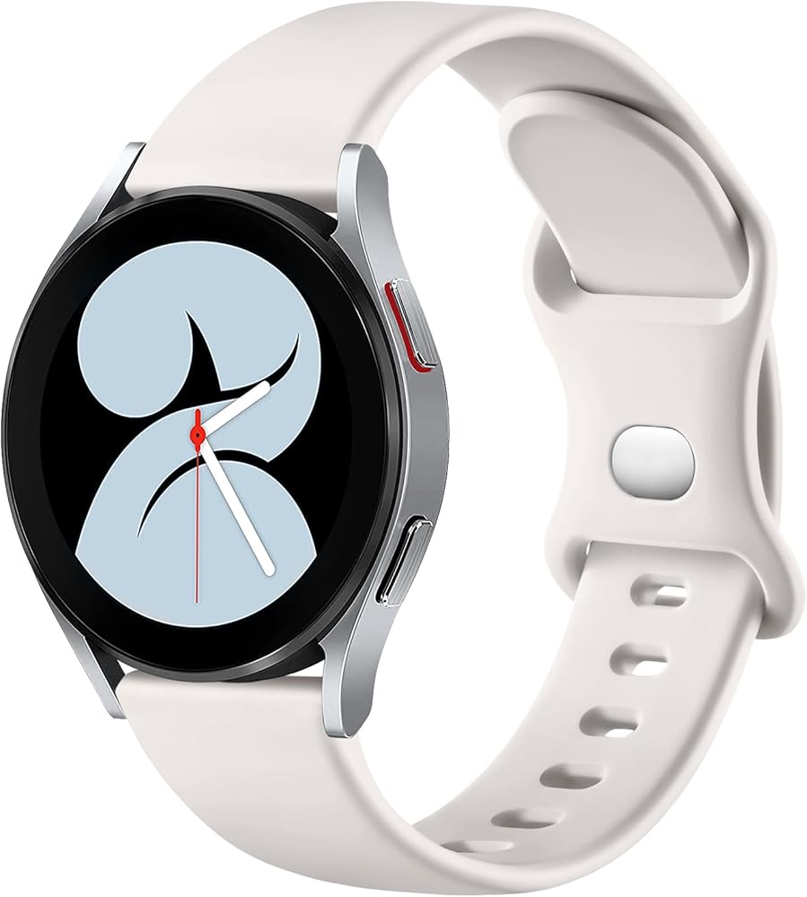 Lerobo Band Compatible with Samsung Galaxy Watch 7/6/5/4 Band/Active2 40mm 44mm,Galaxy Watch 3 41mm,Galaxy Watch 42mm Classic/Gear Sport SmartWatch,20mm Silicone Watchband Sport Strap for women men