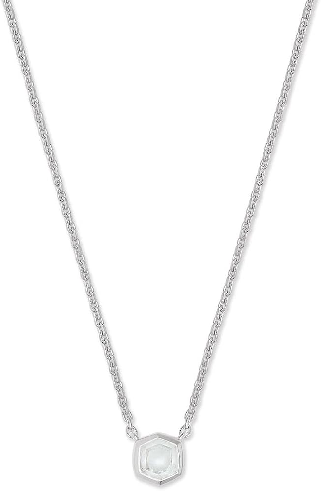 Kendra Scott Davie Pendant Necklace in Sterling Silver, Fine Jewelry for Women