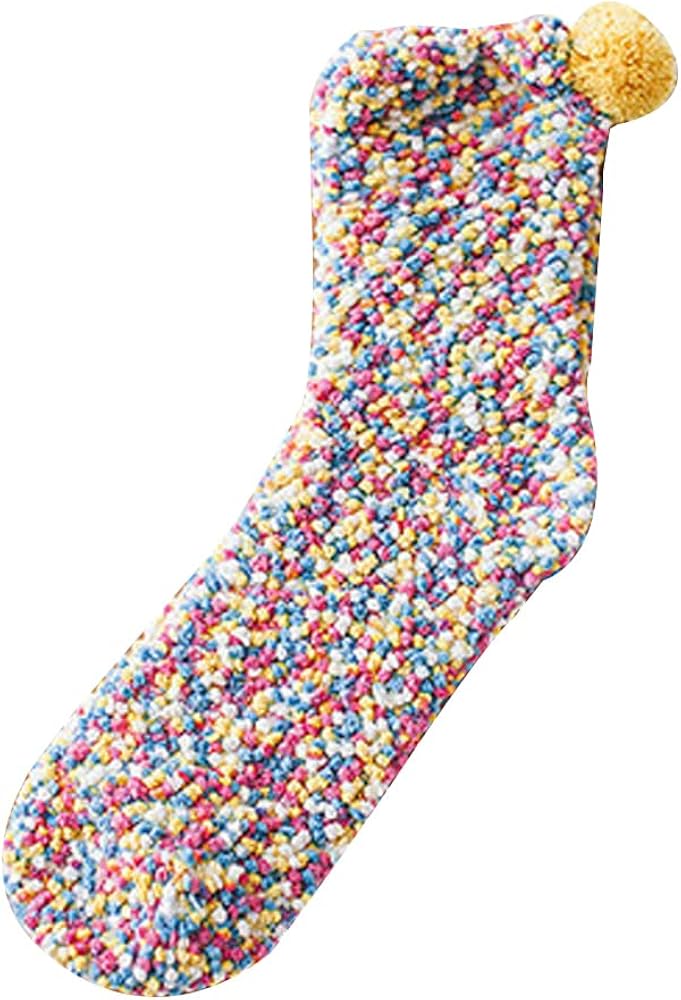Fuzzy Socks for Women, Womens Fluffy Socks Cozy Socks for Girl Slipper Socks Microfiber Sleeping Socks Soft Cute Socks