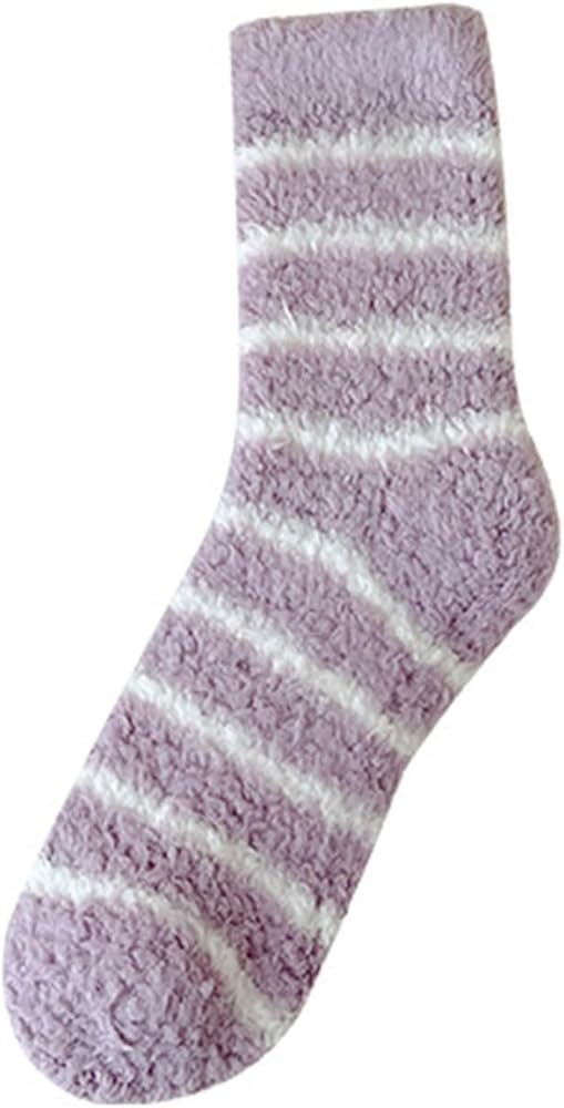 Fuzzy Socks for Women, Soft Cozy Fluffy Plush Slipper Socks Winter Warm Fuzzy Crew Socks Stocking