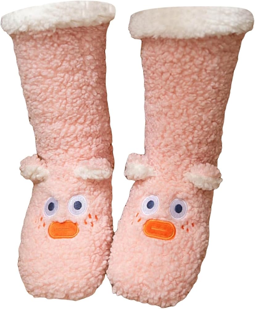 Women's Fuzzy Slipper Socks Non-slip Cozy Floor Socks Fluffy Cozy Cabin Winter Warm Soft Fleece Comfy Socks Gifts