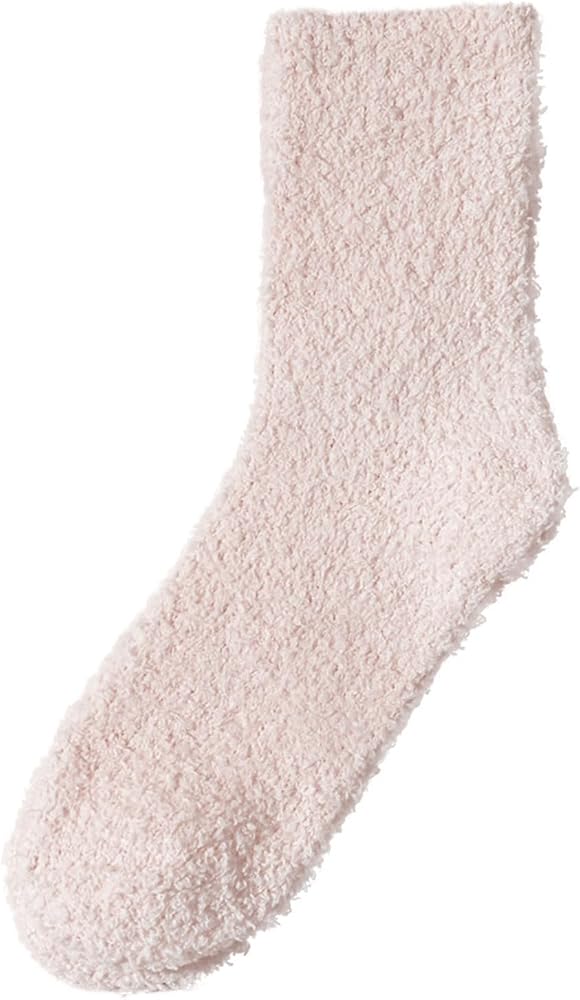 Women Fuzzy Cozy Slipper Socks Warm Soft Winter Plush Sleeping Socks Men's Socks