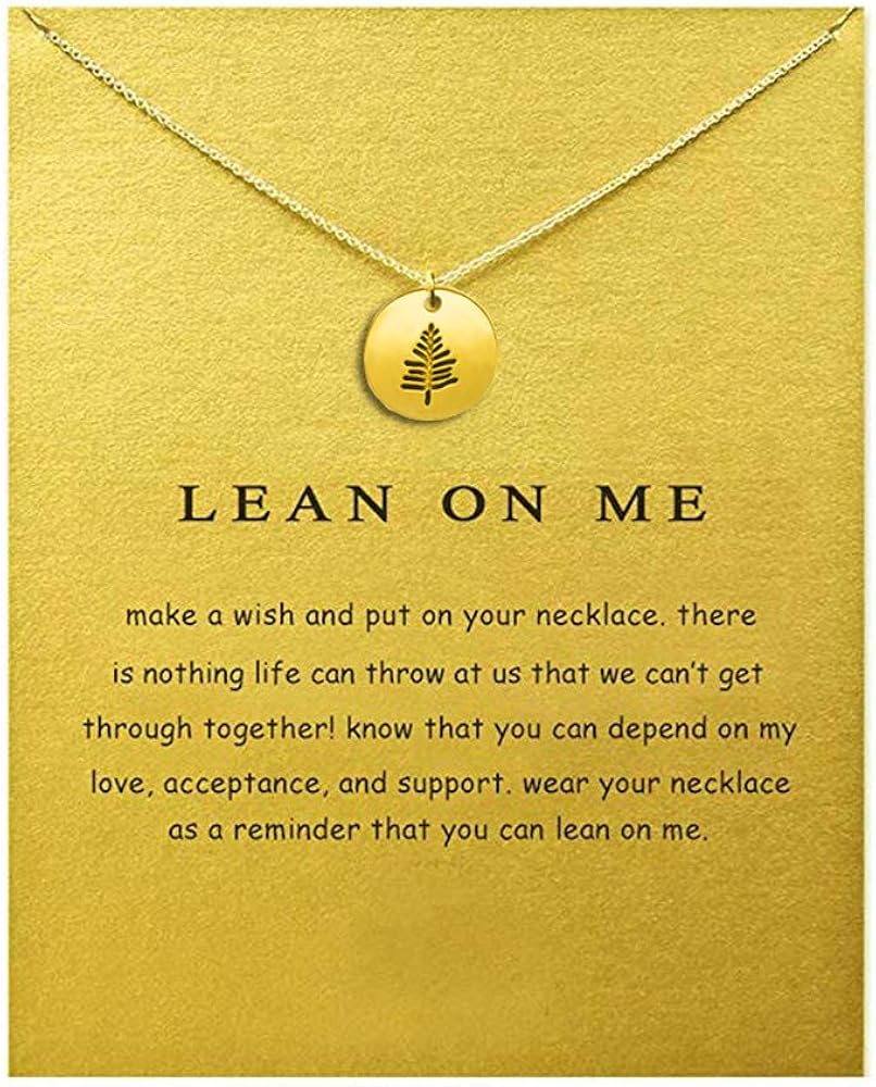 Friendship Key Sun Compass Anchor Necklace Good Luck Elephant Pendant Chain Necklace with Message Card Gift Card