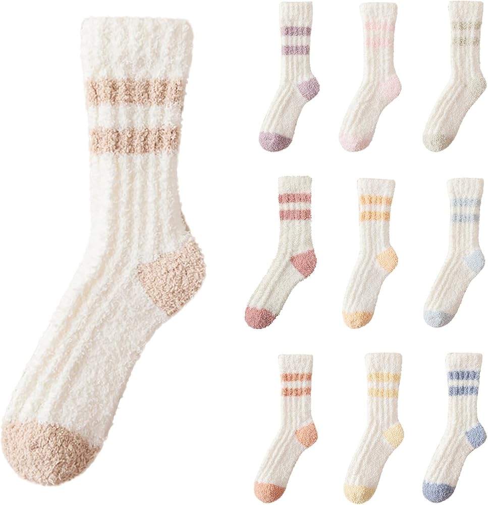 Slipper Socks Fuzzy Socks for Women Warm Fuzzy Socks Sleep Cozy Socks Fluffy Socks Winter Cozy Socks for Women