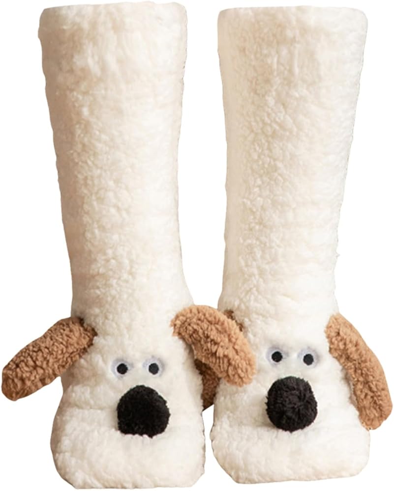 Fuzzy Cozy Warm Socks for Women Winter Wool Thick Slipper Sock Casual Home Sleeping Soft Comfy Socks Gifts