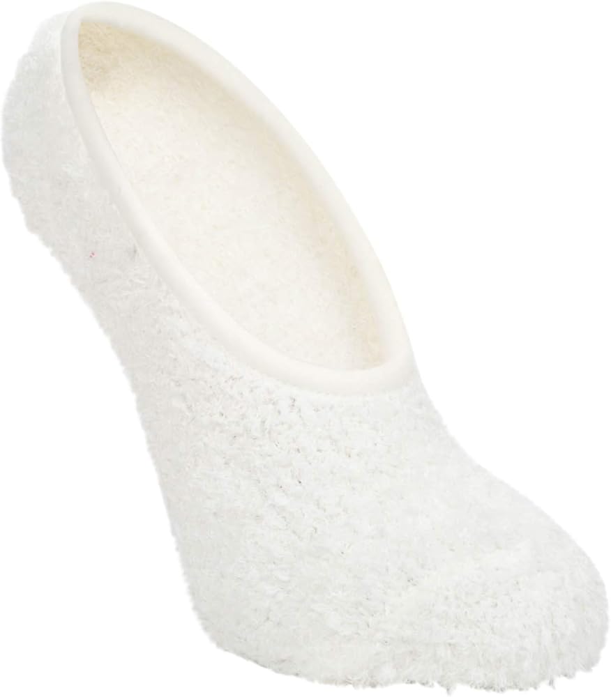 World's Softest Super Soft Cozy Footsie Slipper Socks with Grippers - One Size Fits Most