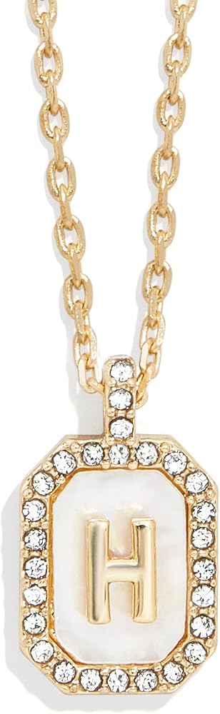 Gold & Mother of Pearl Initial Necklace
