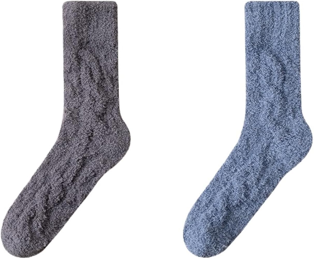 Unisex Fuzzy Socks Soft Plush Warm Winter Home Sleeping Slipper Socks for Winter Crew Socks Series 1