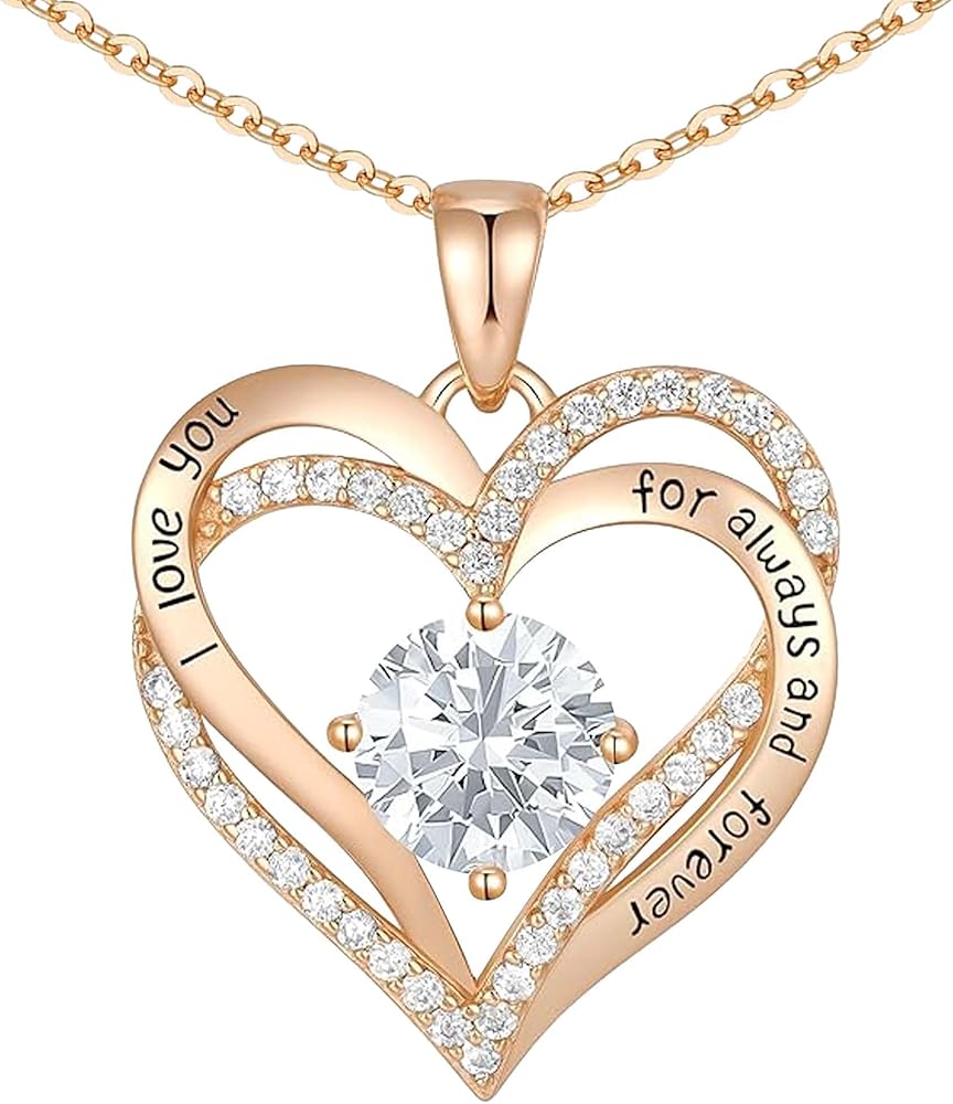 Gold Plated Necklace for Her, Women Gift for Girlfriend, Mom, Wife, Daughter, Sister and Granddaughter In Birthday, Anniversary Or Valentine's Day