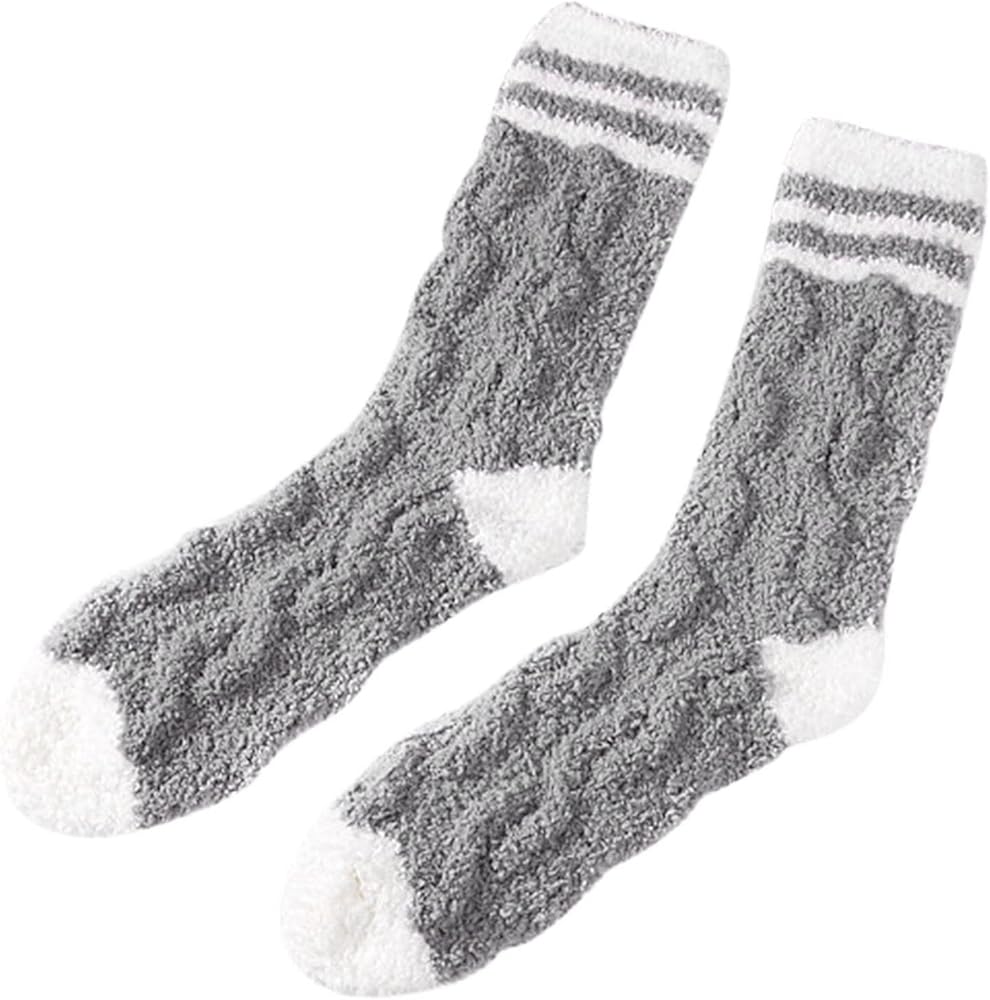 HELLORSO Socks for Heel Women's Winter Fuzzy Socks Warm Slipper Socks Women's Soft Fuzzy Sleeping Socks Socks for Men
