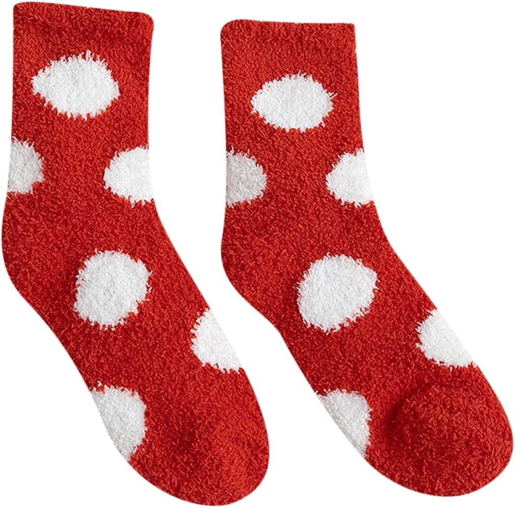 Women Coral Fleece Socks Women Autumn And Winter Tube Socks Sleep Socks Cute Home Thigh High Stockings Fishnet
