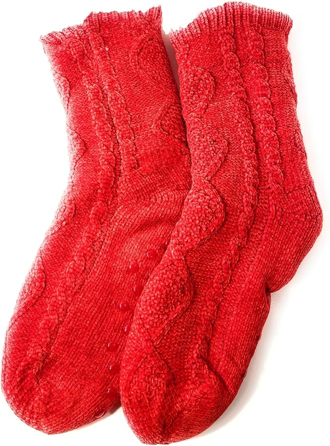 Jello Men's and Women's Warm Cozy Fuzzy Socks, 2 Pairs, Multiple Colors