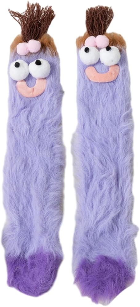 Sock,Women's Thicker Warm Fuzzy Socks Plush Warm Winter Socks for Sleep Home,Soft Cartoon Ankle Socks