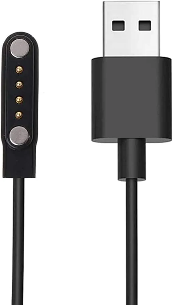 Smart Watch Universal Charger Magnetic, da fit Smartwatch Accessories 4 Pin Magnetic Suction Replacement Charger for Smart Watch/Fitness Tracker, Cable Contact pin spacing Compatible 7.62mm