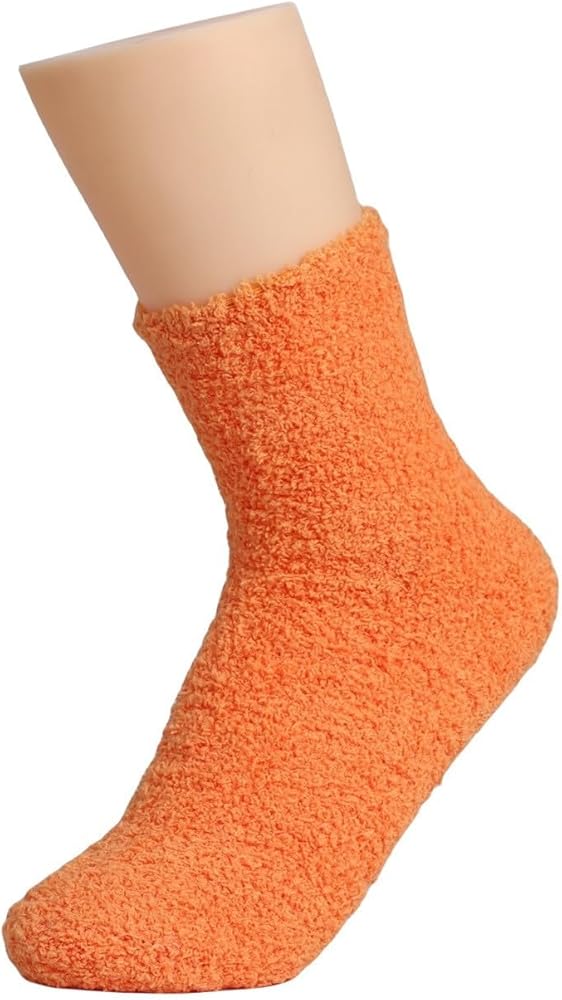 2 Pairs Women Fuzzy Fluffy Socks Cozy Slipper Socks Warm Soft Winter Plush Home Sleeping Socks Christmas Gifts