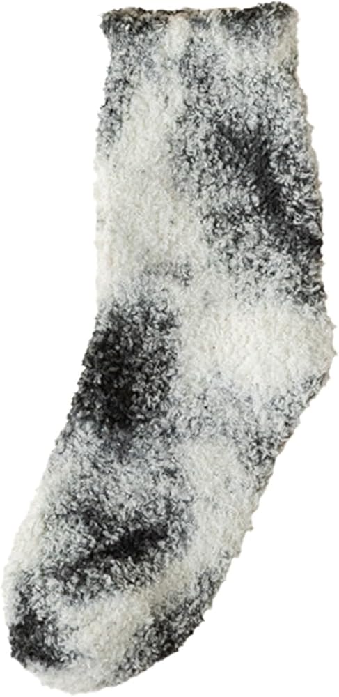 Womens Fuzzy Socks Slipper Fluffy Cozy Comfy Cabin Plush Warm Winter Sleep Home Soft Socks Coral Velvet Mid Tube Socks