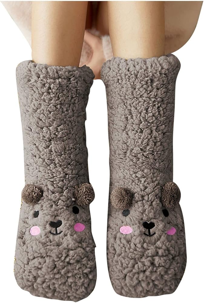 Sleeping Warm Socks Floor Women's Socks Slippers Non slip Thicken Cartoon Socks Socks Knit Socks