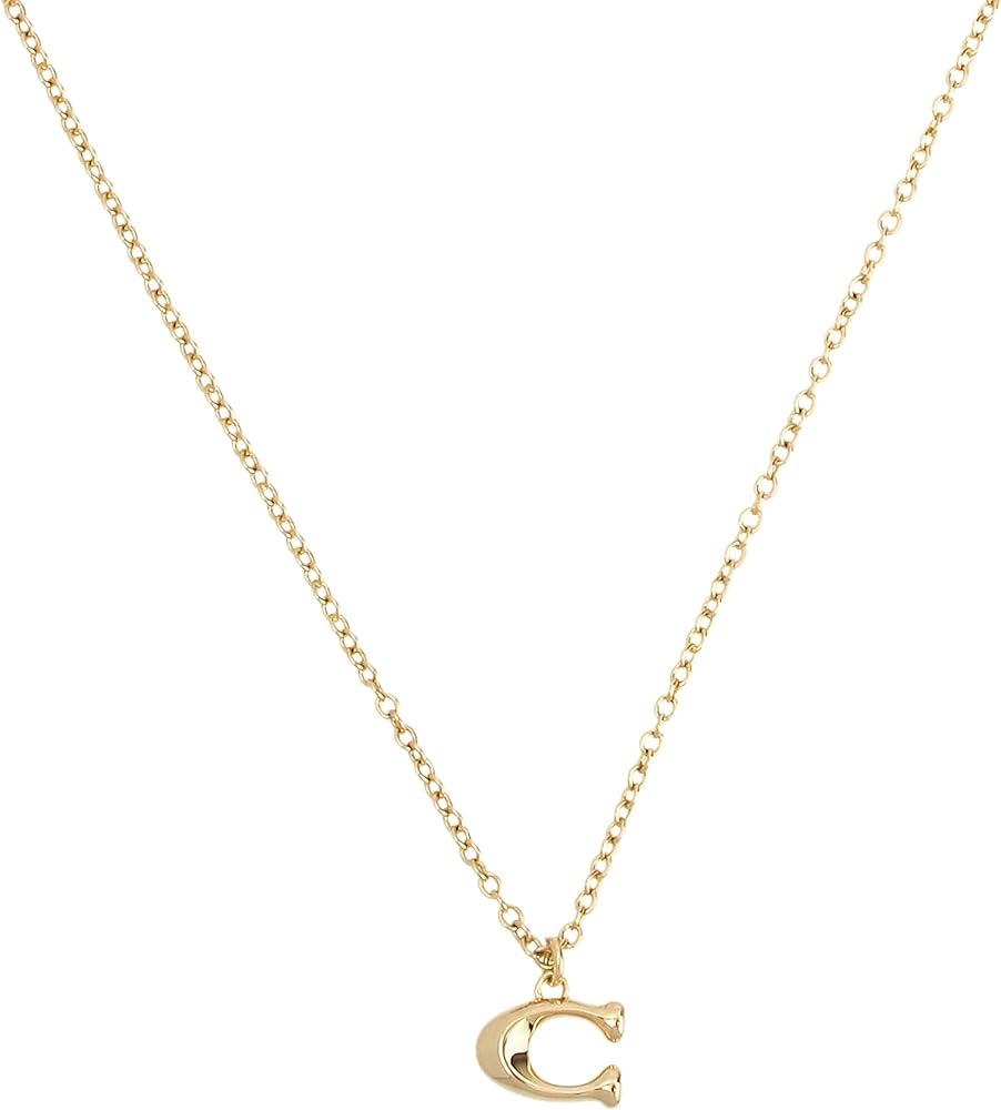 Coach Signature C Charm Starter Necklace