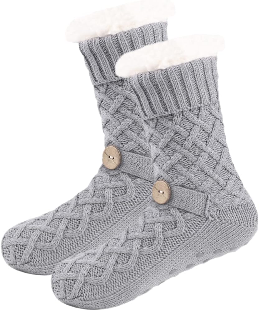 TENDYCOCO 1 Pair Christmas Floor Socks Thicken Warm Socks Thermal Socks for Women Socks Women Christmas Socks