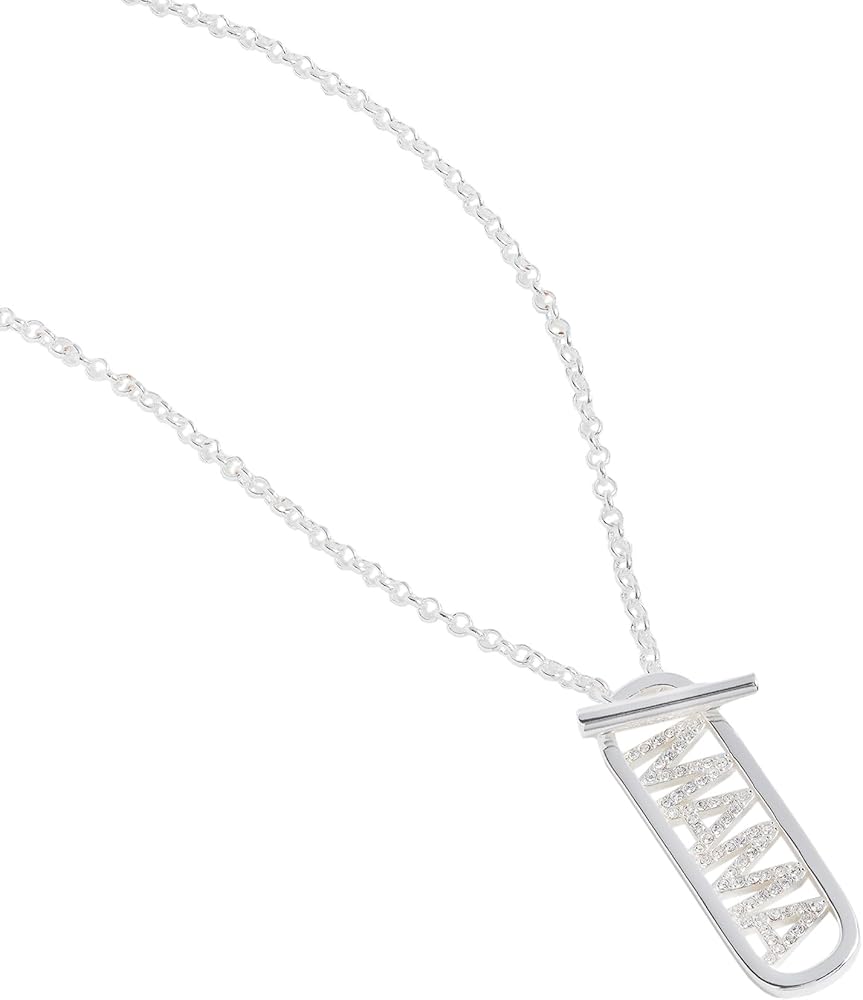 Alex and Ani:MAMA Pave Toggle Necklace