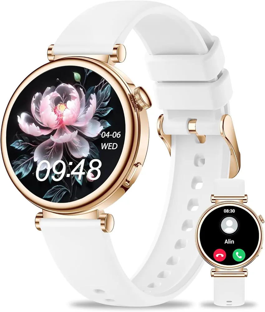 Smart Watch for Women（Make/Answer Call) ,1.27" Screen Smart Watch with Tracker Heart Rate Sleep Monitor Counter Step 100+ Sports Fitness Watch IP68 Waterproof Women Smart Watch for Android iPhone.