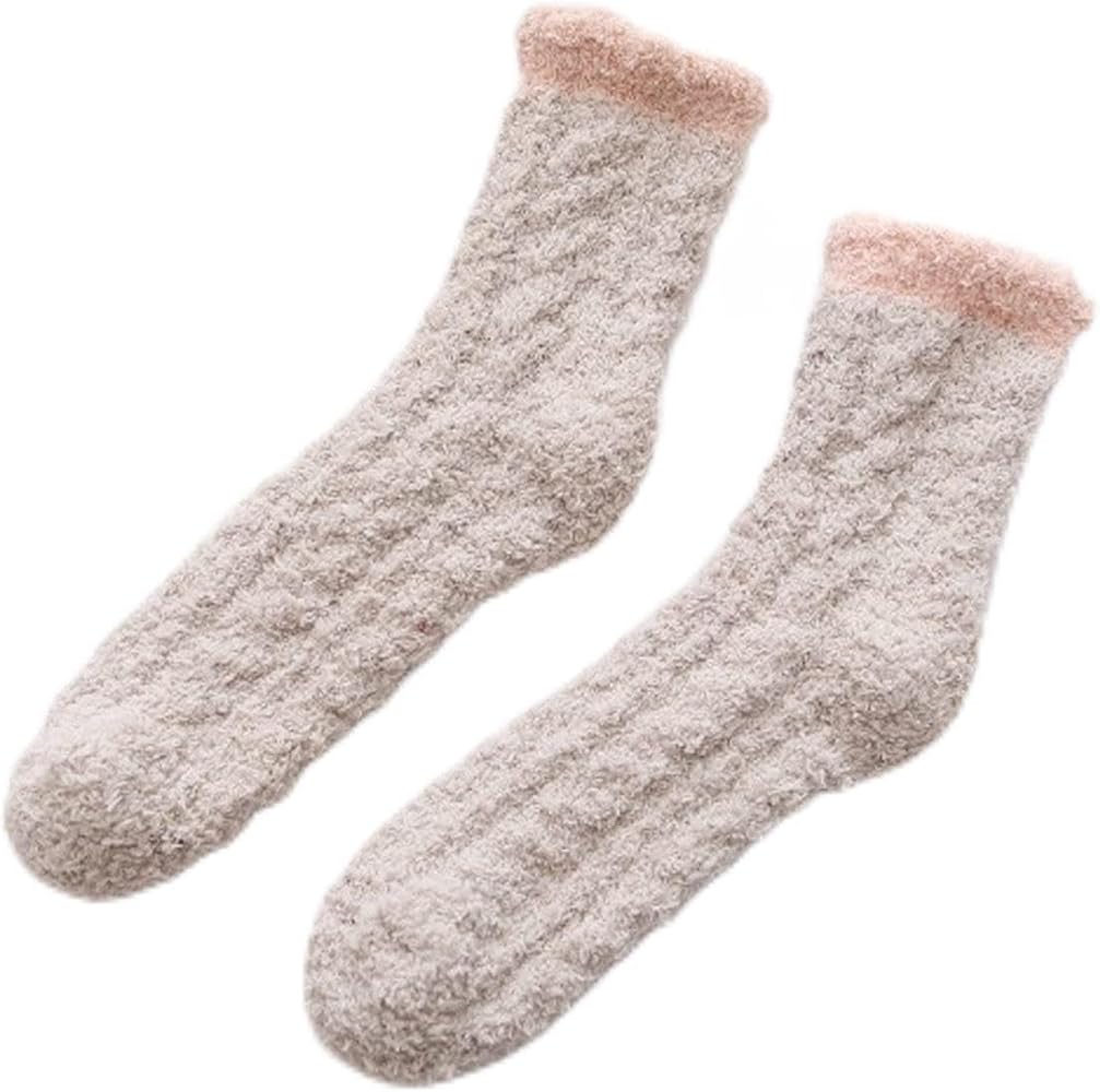 Fuzzy Socks for Women Soft Fluffy Home Sleeping Socks Cozy Warm Slipper Socks Fuzzy Crew Socks