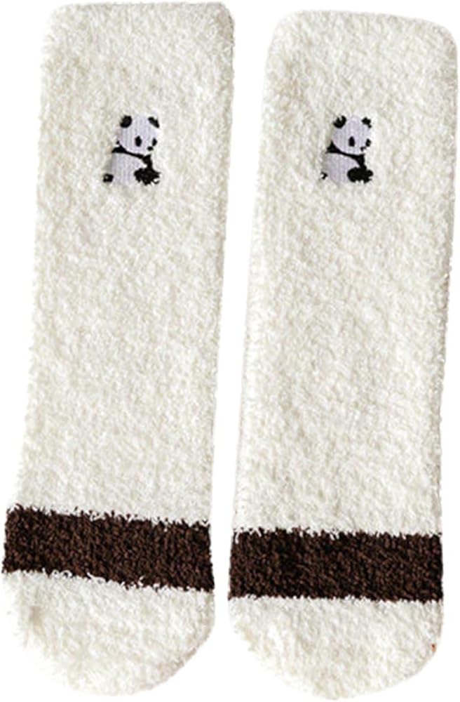 Plush Slipper Socks Women Super Soft Cozy Sleeping Socks Fluffy Fleece Warm Socks Home Casual Socks