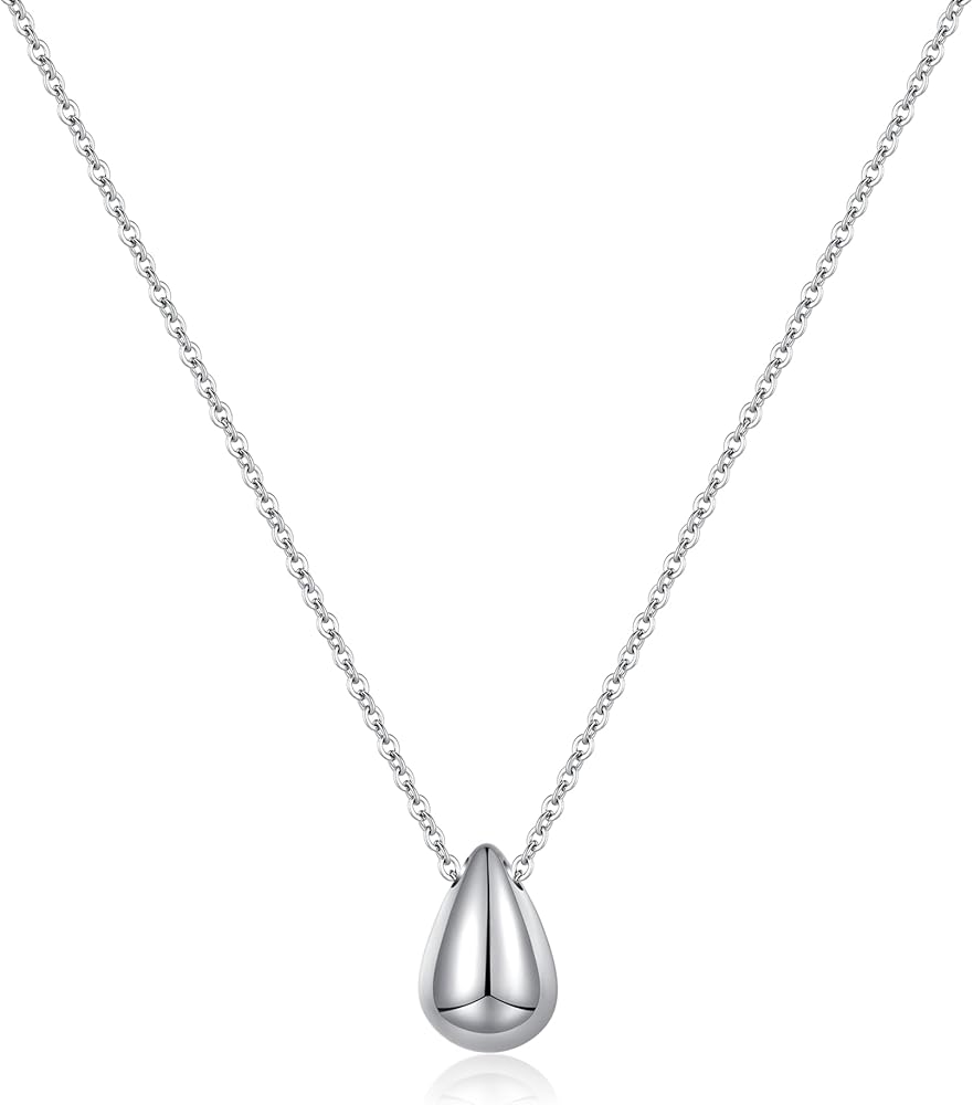 14K Gold Plated Female Fashion Personality And Elegance Teardrop Pendant Necklace