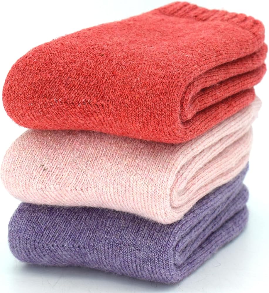 Womens Super Thick Wool Socks Thermal Soft Comfort Casual Warm Winter Home Sleep Boot Crew Sock Gifts