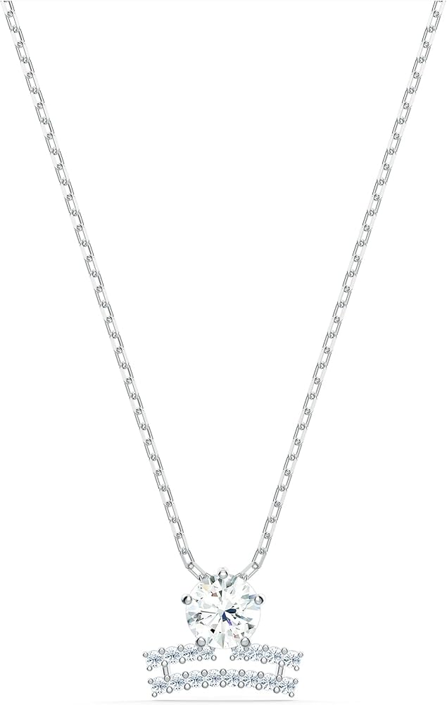 Swarovski All Zodiac Symbols Pendant Necklace Jewelry Collection, Clear Crystals