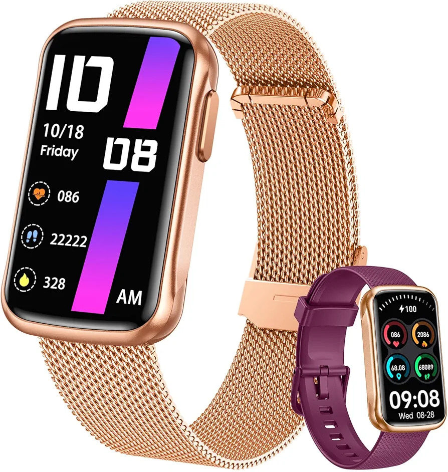 Fitness Tracker Smart Watch for Women: Health Activity Trackers with Heart Rate Blood Oxygen Sleep Monitor Step Counter Sport 1.47" Touchscreen IP68 Waterproof Smartwatch Compatible Android iOS