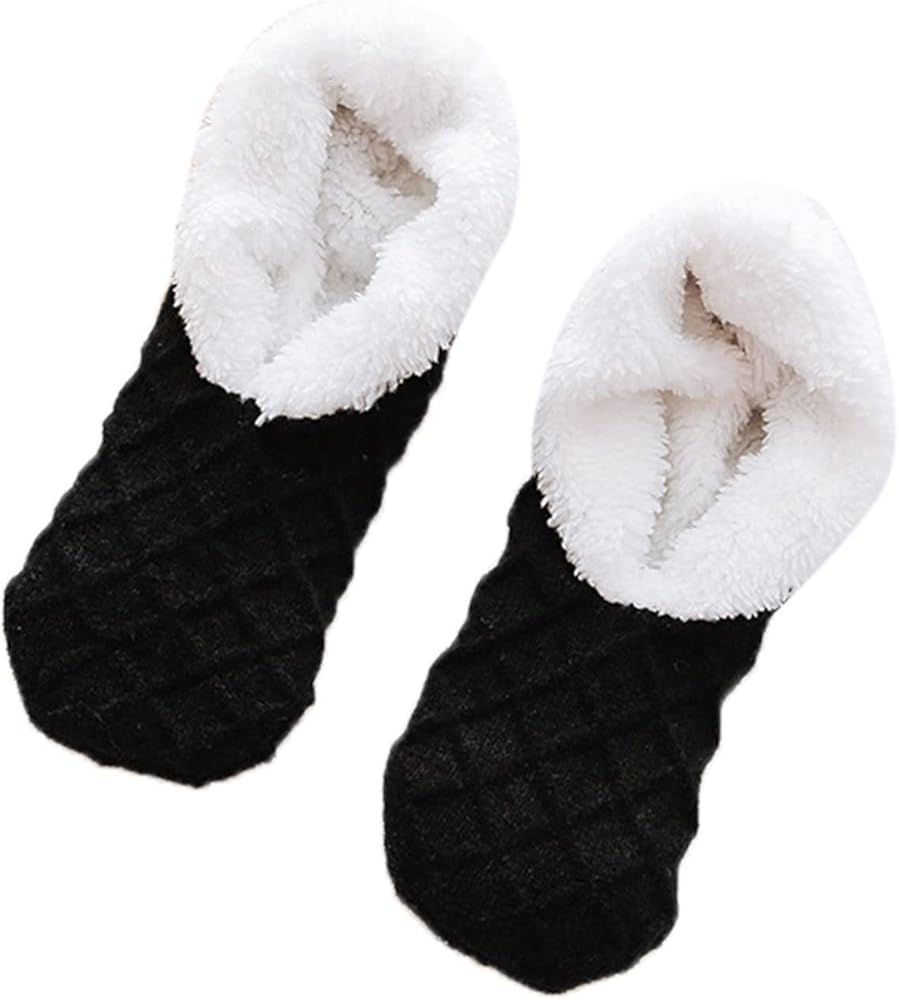 Fuzzy Socks for Women Soft Fluffy Home Sleeping Socks Cozy Warm Slipper Socks Ankle and Low Cut Packs