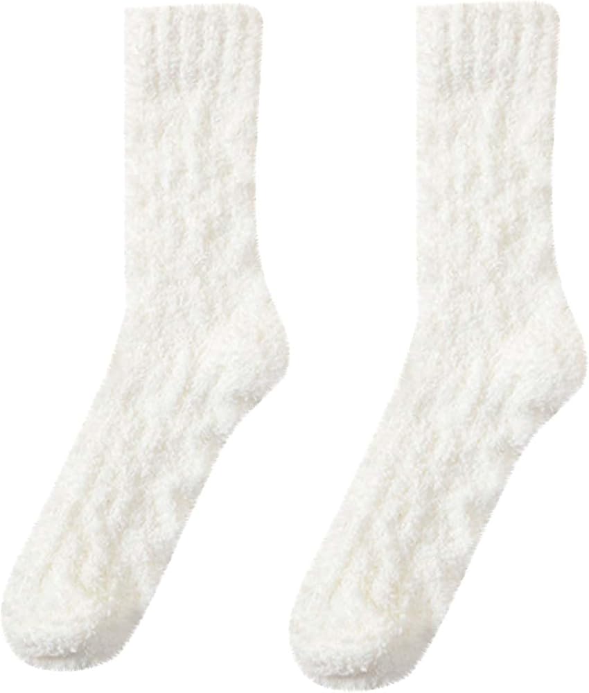 Women Fuzzy Socks Fluffy Thick Warm Winter Soft Cozy Plush Sleep Home Socks Fleece Soft House Socks for Ladies