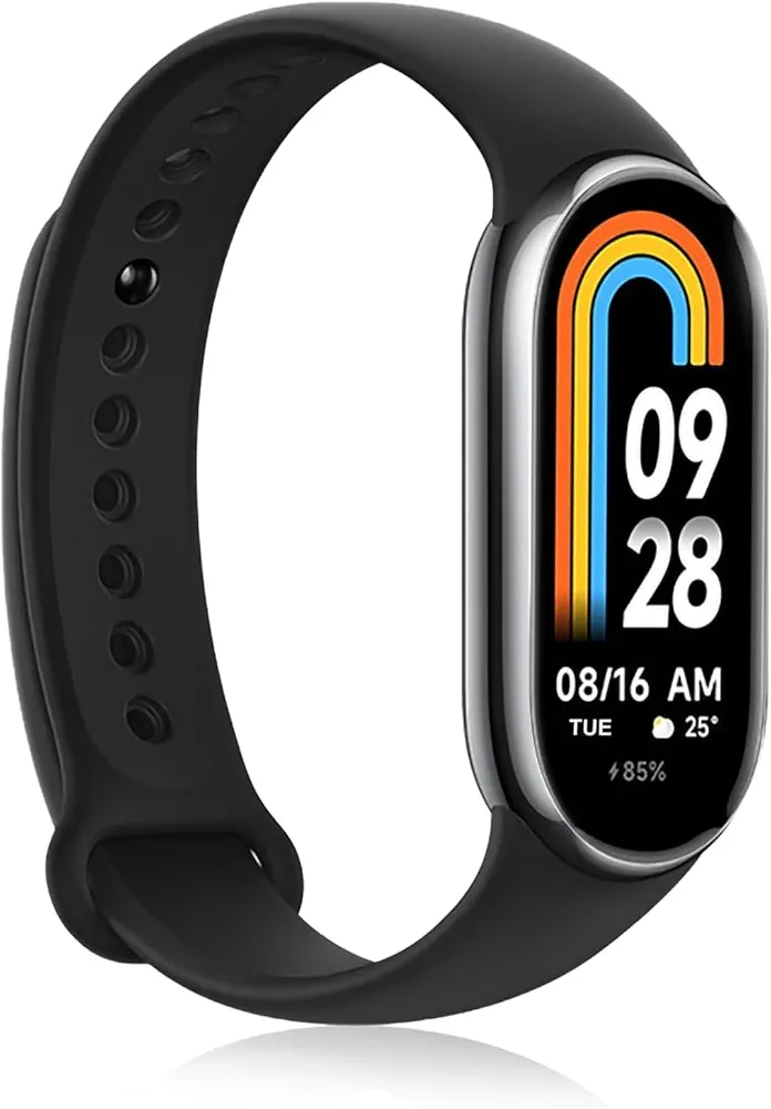 Xiaomi Mi Band 8 Smart Bracelet 1.62“ AMOLED Screen Heart Rate Blood Oxygen Bluetooth Sport Watch Fitness Traker Watch(Global Version Black) (M2239B1)