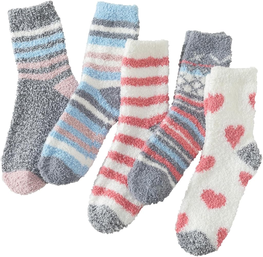 Fuzzy Socks for Women - Fuzzy Socks Fluffy Socks Cozy Socks Slipper Socks for Women, Winter Socks Womens Fuzzy Socks Super Soft Comfort of Coral Fleece