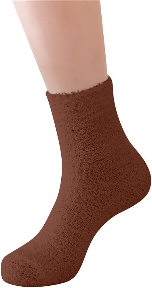 Women Fuzzy Slipper Socks Warm Soft Winter Plush Sleeping Socks Heated Socks For Men
