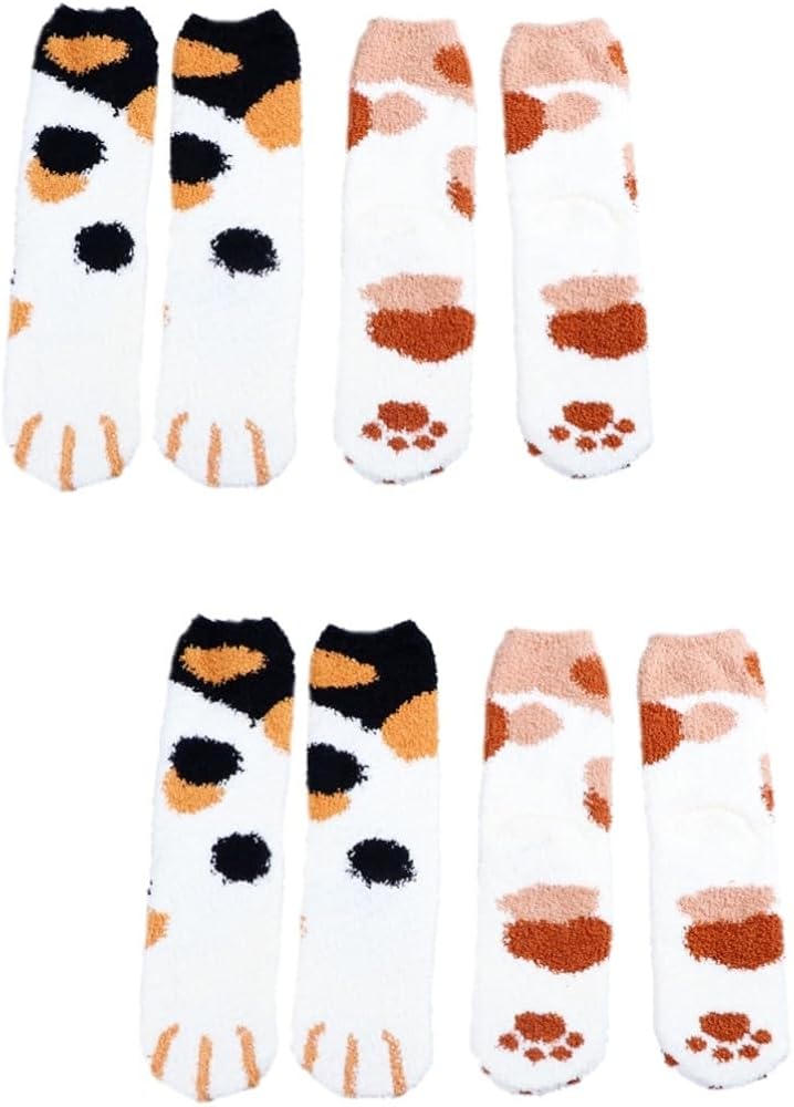 CALLARON 4 Pairs Bed Socks Household Women's