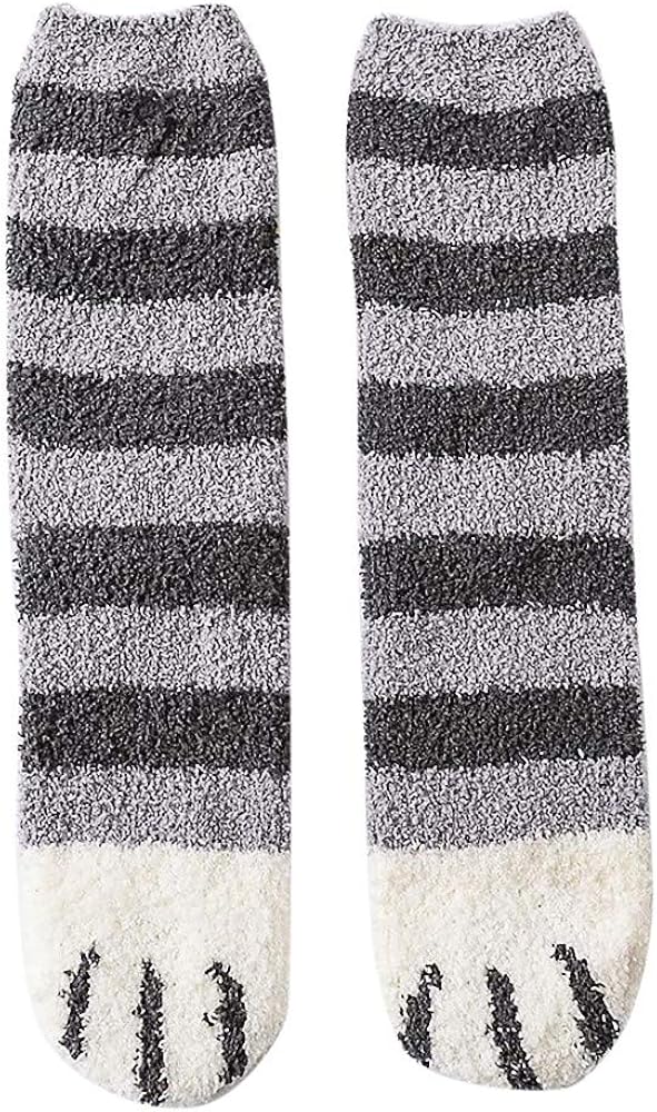 Women's Winter Socks,Thick Fuzzy Grip Socks Kawaii Socks Unisex Sleep Socks Slipper Leg-Warmers Legsleeve