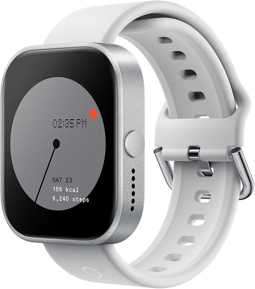 CMF 1.96’’ Watch Pro Smartwatch for Men Women Answer Calls IP68 Waterproof GPS Fitness Sports Tracker Watch with Heart Rate Monitor,Healthy Sleep Monitor for iOS/Android(Silver)