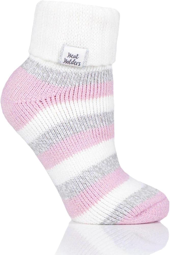 Heat Holders Women's Rib Cuff Sleep Socks Lilac/Women's 5-9