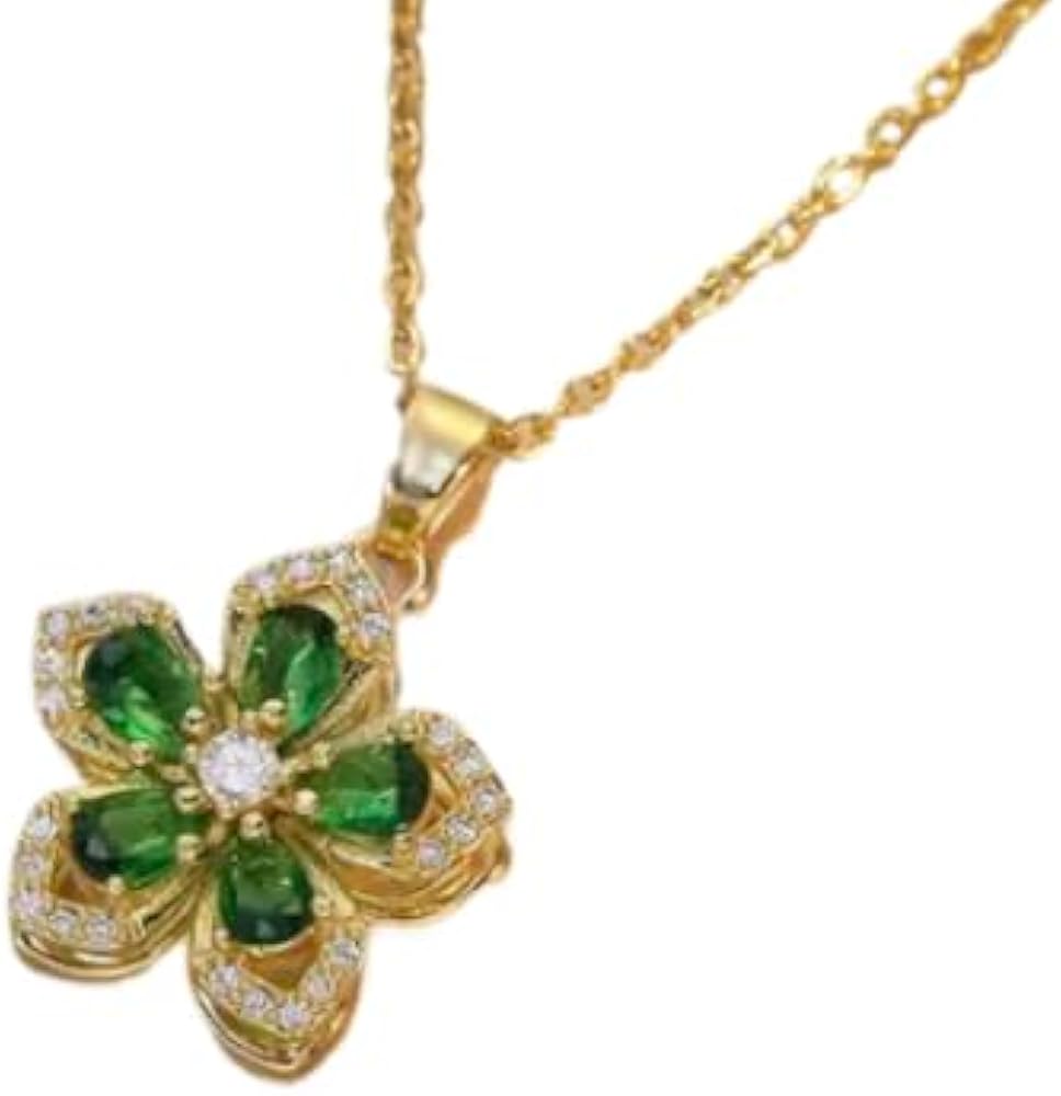 Exquisite 360° Rotatable White Blossom Pendant Necklace - Fashion Decompression Jewelry with Adjustable Chain - Birthday Gift for Women, Lovers, Friends, and Family