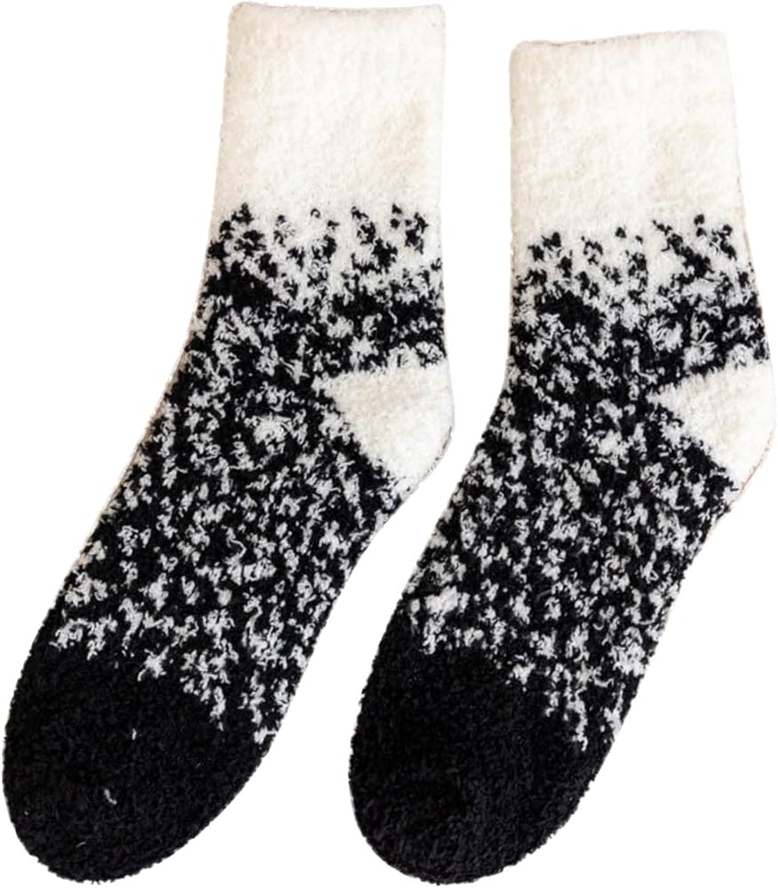 Sunward Women's Fuzzy Fluffy Cozy Slipper Socks Plush Fuzzy Socks Sleep Cozy socks Christmas Gifts Home Sleeping Socks