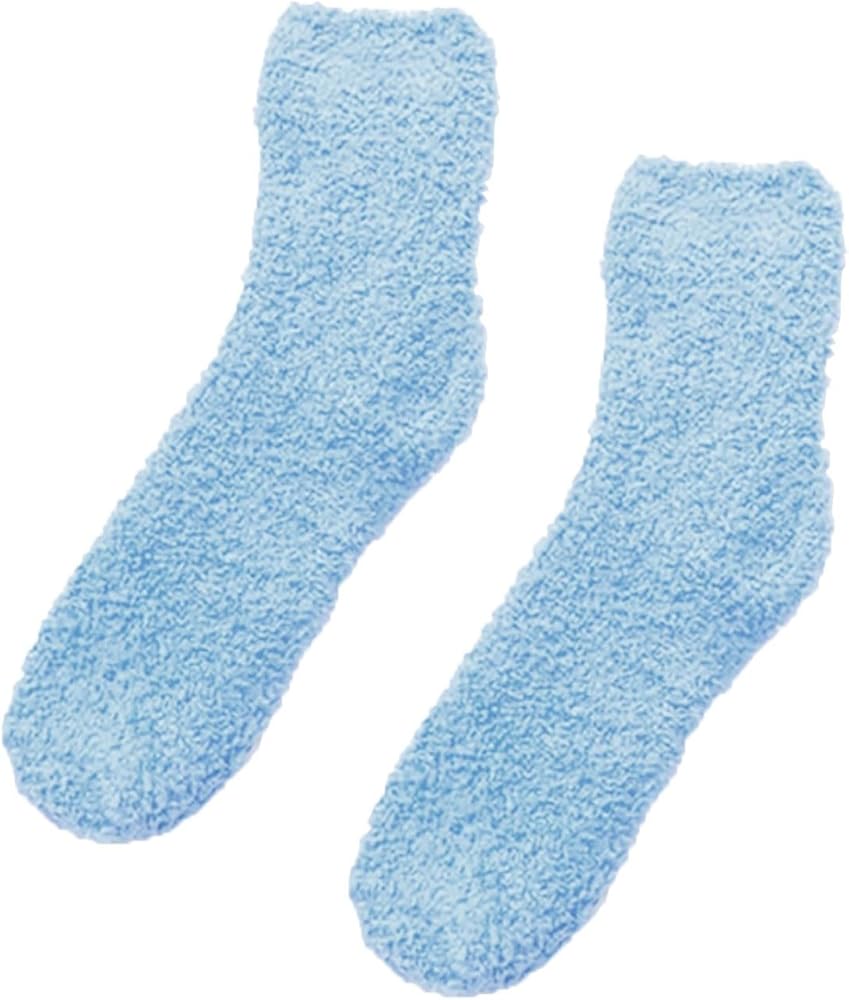Women Fuzzy Cozy Slipper Socks Warm Soft Winter Plush Home Sleeping Socks Compression Socks Elderly Men