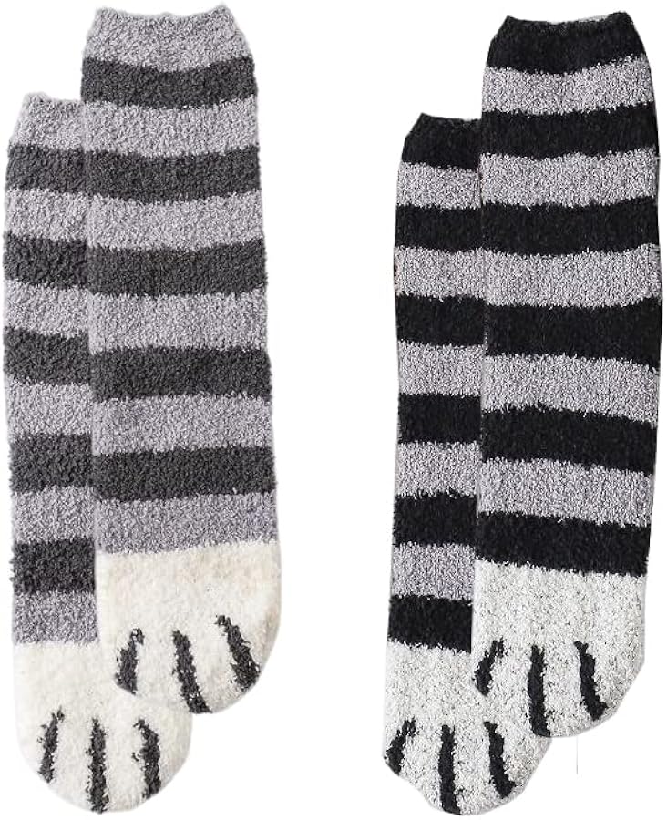 Brand Cat Paw Soft Slipper Casual Socks for Women Girls Home Sleeping Winter Animal Cartoon Cute