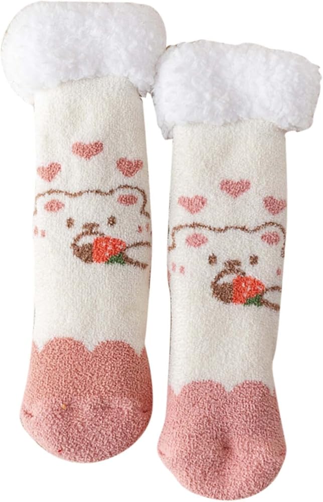 Fuzzy Socks for Women Winter Fluffy Slipper Socks Mens Cozy Warm Sleeping Warm Socks Christmas Gift for Women