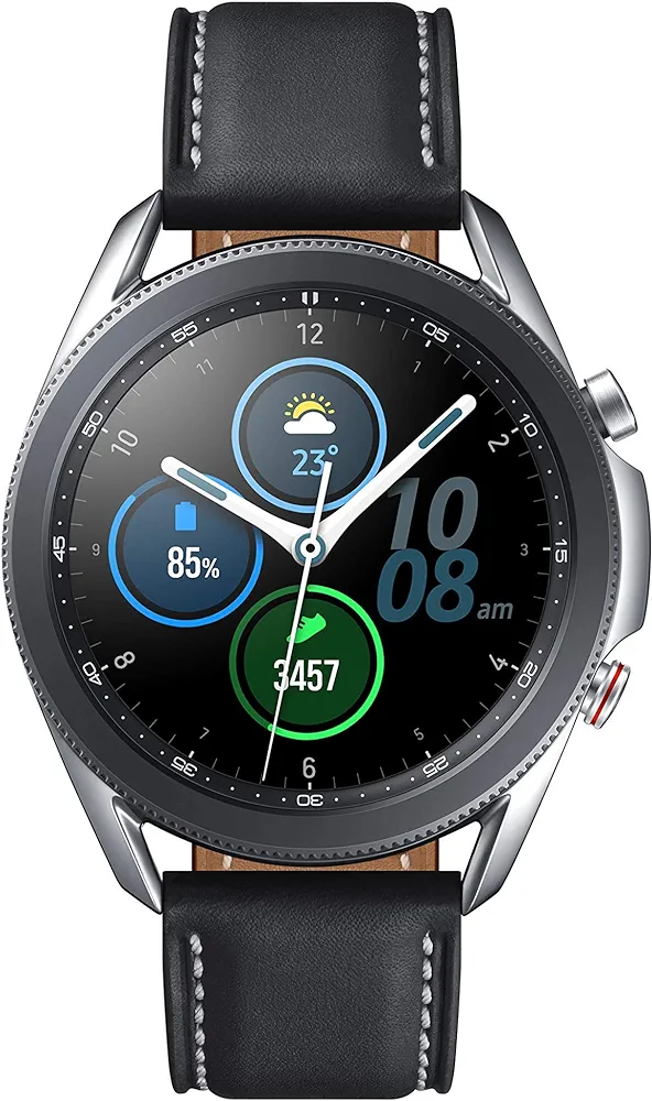 Samsung Galaxy Watch3 Watch 3 (GPS, Bluetooth, LTE) Smart Watch with Advanced Health Monitoring, Fitness Tracking, and Long Lasting Battery (Silver, 41MM) (Renewed)